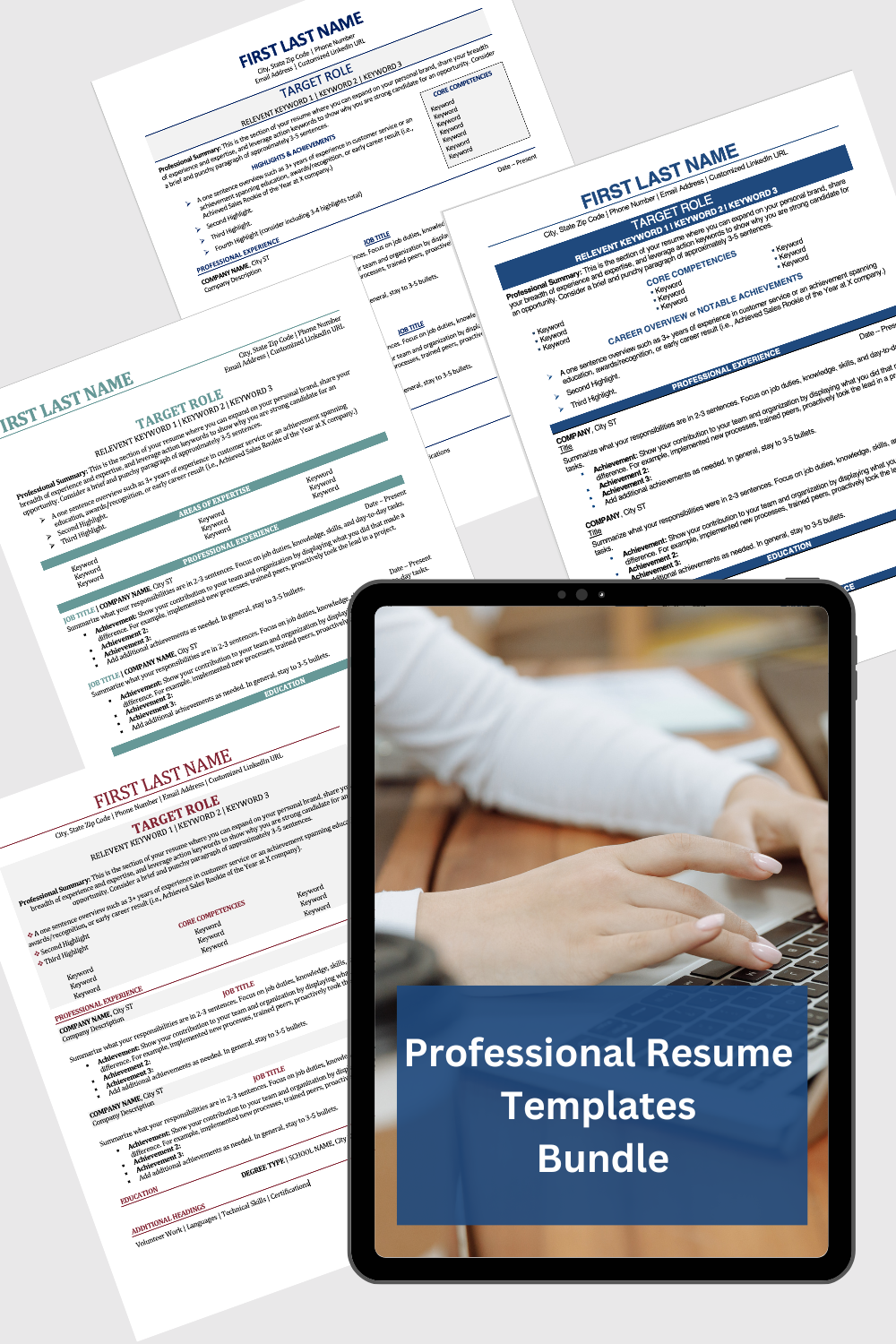 Professional Resume Template Bundle